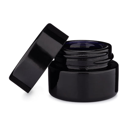 Jar 9ML Round Black UV Ceramic 360ct Case