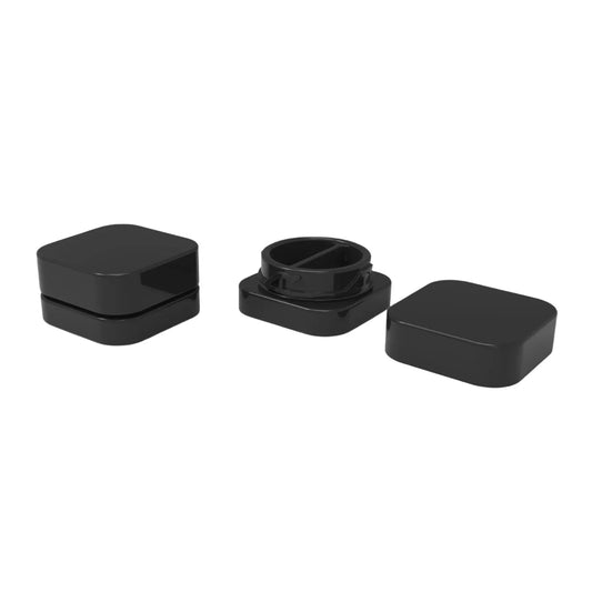 Jar 9ML Square Black Split 360ct Case