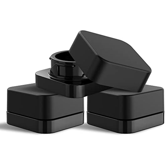 Jar 5ML Square Black Gloss 360ct Case
