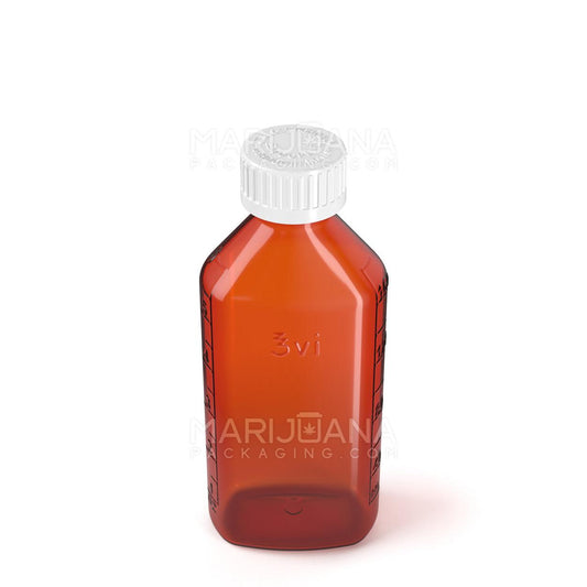 Liquid Bottle 6OZ Translucent Amber 100CT