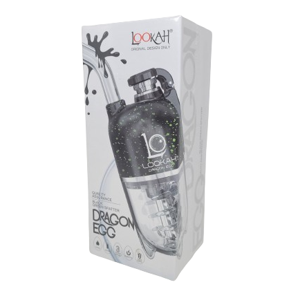 Lookah Dragon Egg Black-Green Splatter