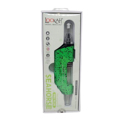 Lookah Seahorse Pro Plus Green-Black Splatter
