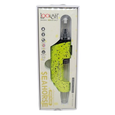 Lookah Seahorse Pro Plus Neon Green-Black Splatter
