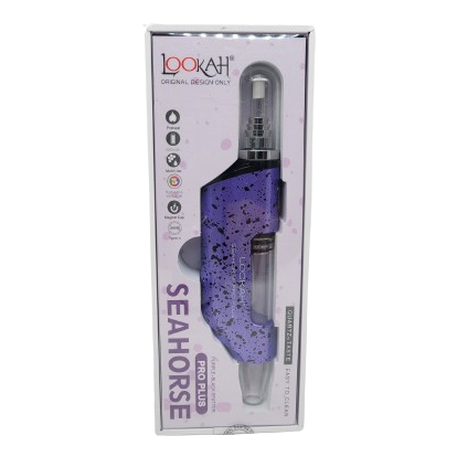 Lookah Seahorse Pro Plus Purple-Black Splatter
