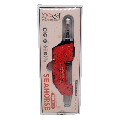 Lookah Seahorse Pro Plus Red-Black Splatter