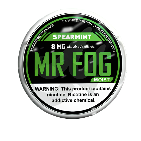 Mr Fog Nicotine Pouches 20CT Spearmint 8MG Moist