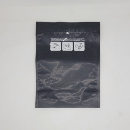 Mylar Bag 1/2lb Opaque Double Zipper 50ct