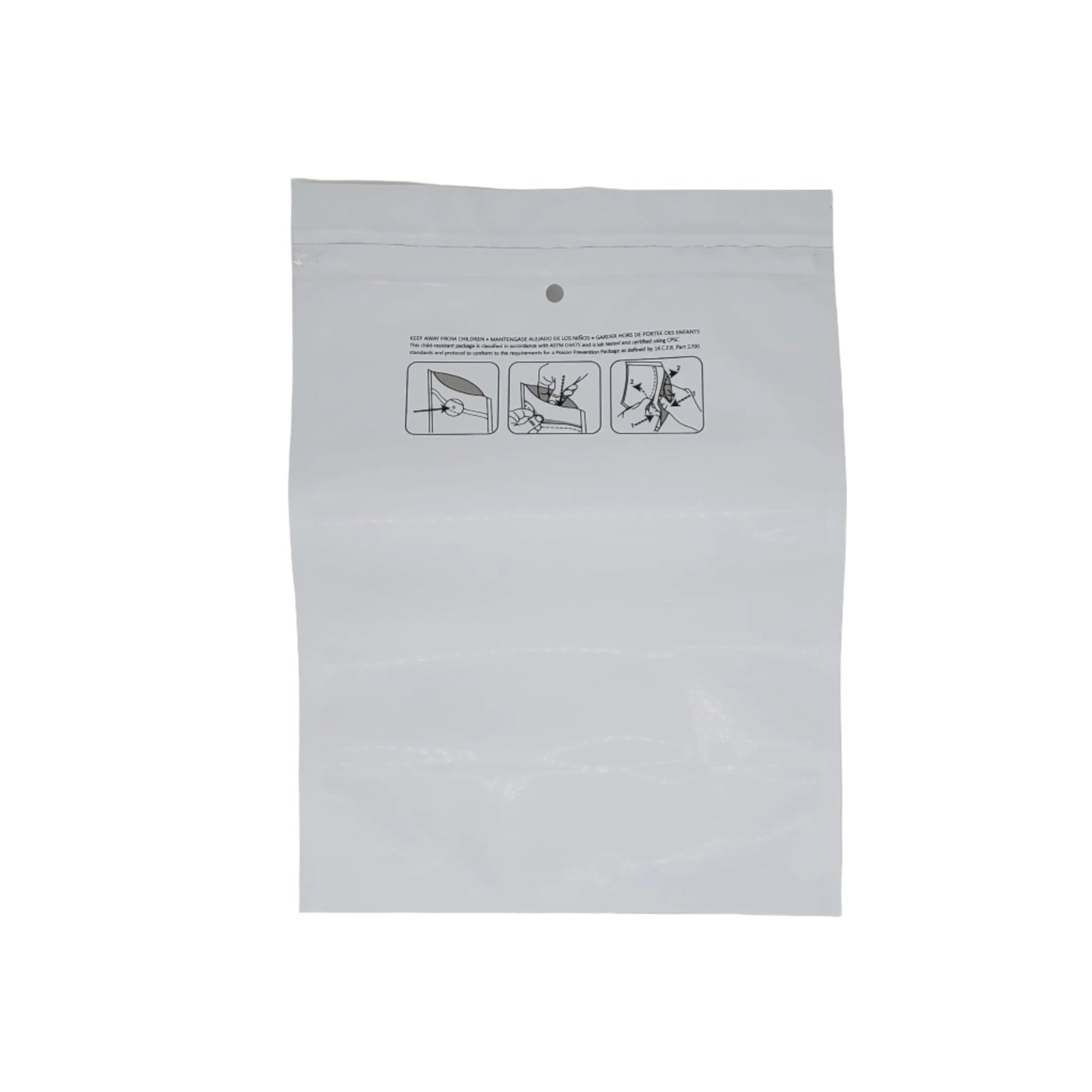 Mylar Bag 1/2lb Opaque Double Zipper 50ct