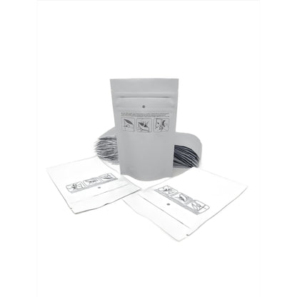 Mylar Bag 1/8OZ Opaque Double Zipper 100ct