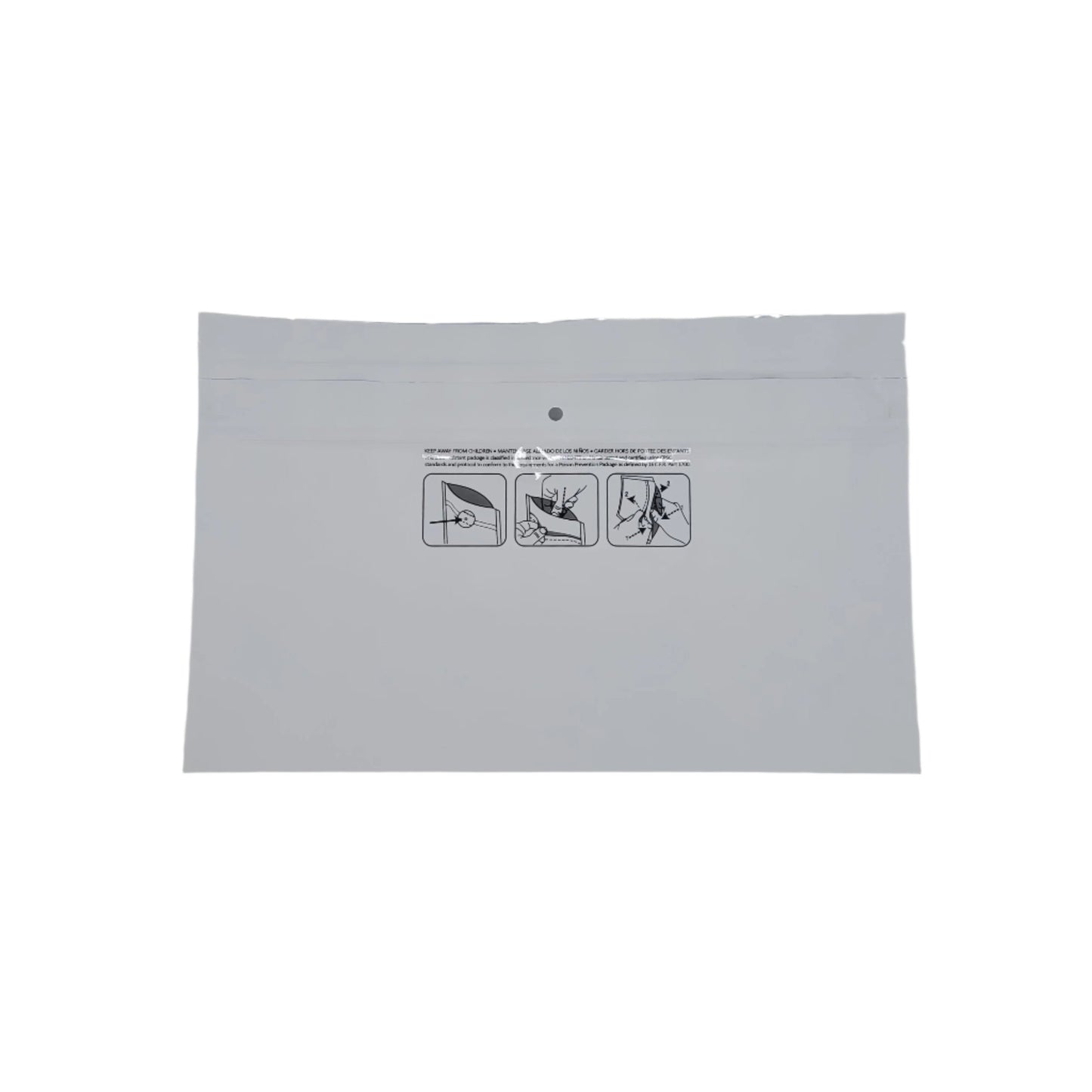 Mylar Bag 9x6 Opaque Double Zipper 50ct