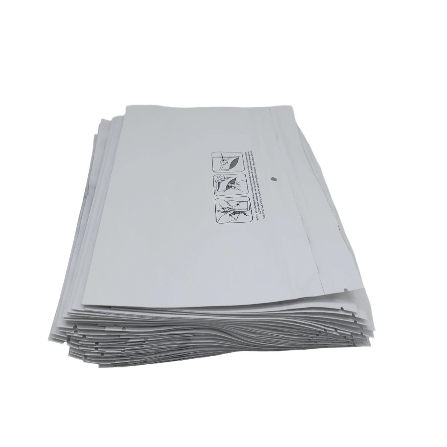 Mylar Bag 9x6 Opaque Double Zipper 50ct