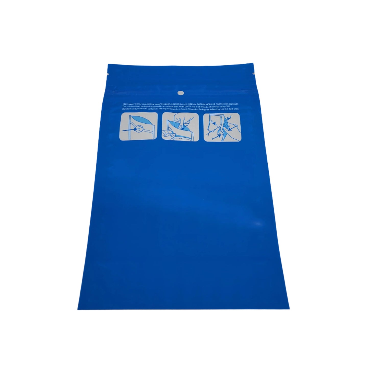 Mylar Bags 1OZ Opaque Double Zipper 100CT