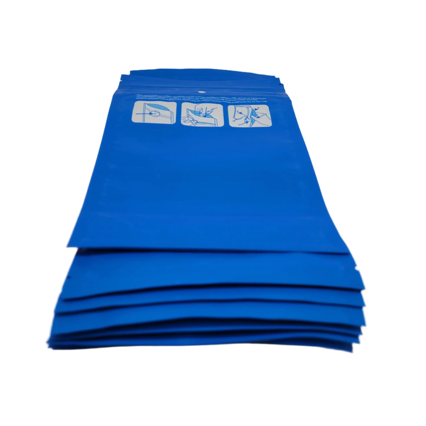 Mylar Bags 1OZ Opaque Double Zipper 100CT
