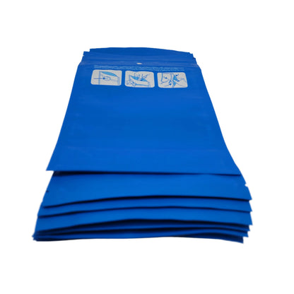 Mylar Bags 1OZ Opaque Double Zipper 100CT