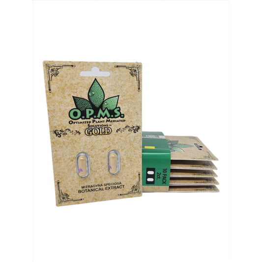 OPMS Kratom Caps 2CT Gold 10CT