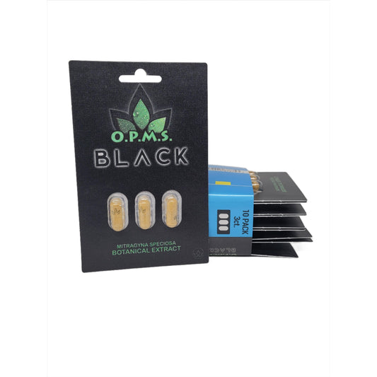 OPMS Kratom Caps 3CT Black 10CT