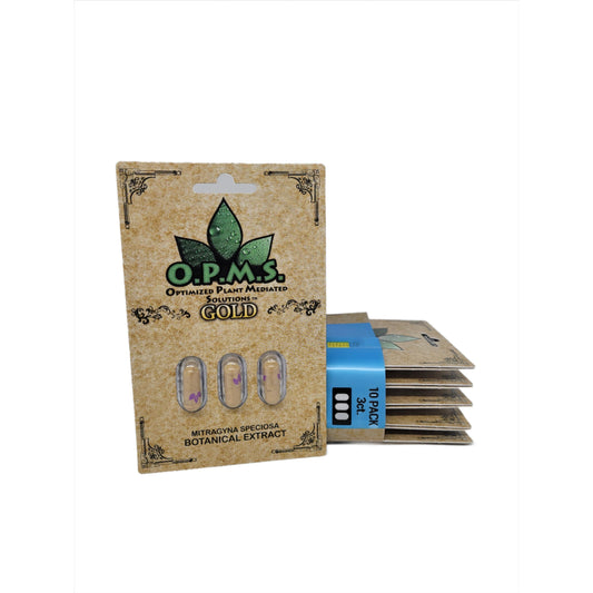 OPMS Kratom Caps 3CT Gold 10CT