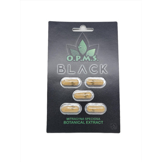 OPMS Kratom Caps 5CT Black 10CT