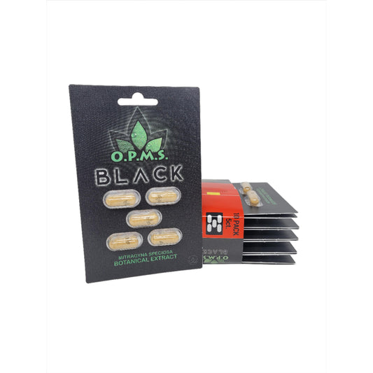 OPMS Kratom Caps 5CT Black 10CT