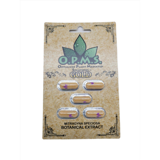 OPMS Kratom Caps 5CT Gold 10CT