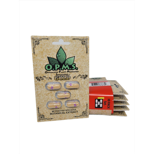 OPMS Kratom Caps 5CT Gold 10CT
