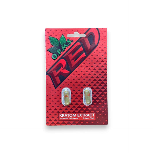OPMS Red Kratom Extract Capsules Ten Pack
