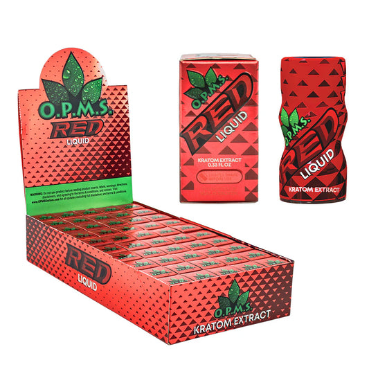 OPMS Kratom Liquid 8.8ML Red 50CT