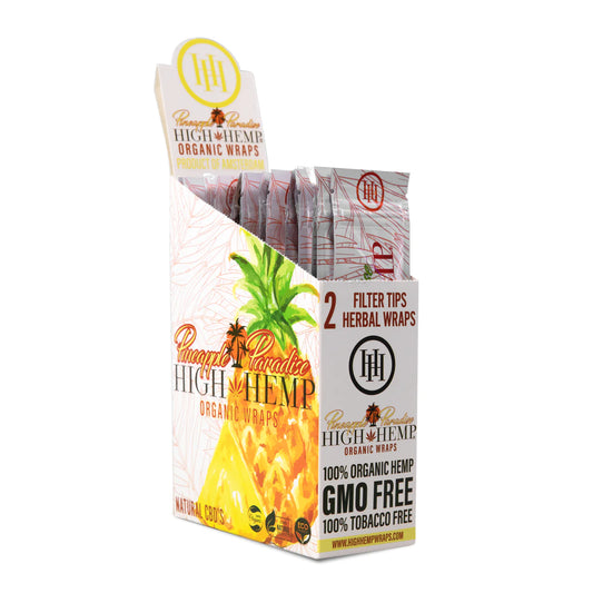 High Hemp Wraps 2CT Pineapple Paradise 25CT Box