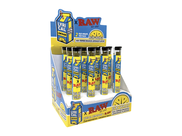 Raw x Lyrical Lemonade Cones Terpene Enhanced Budwrap 2CT/ 24CT Box
