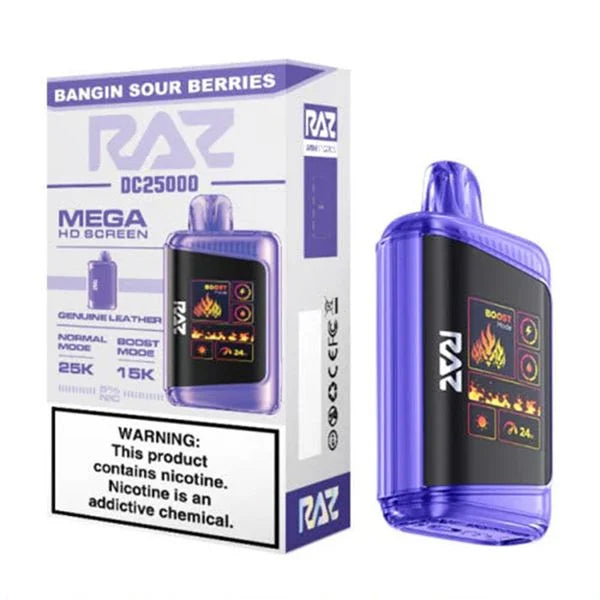 RAZ Vape Bar DC25K Bangin Sour Berries 5CT