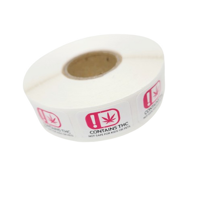 RX Label 3x2 THC Warning