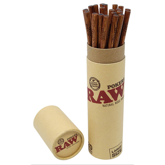 Raw Poker 9" Wood 20CT