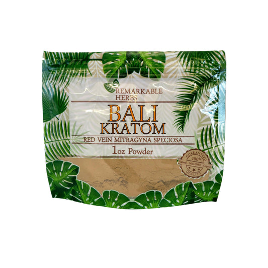 Remarkable Herbs Kratom Powder 1OZ Bali Red