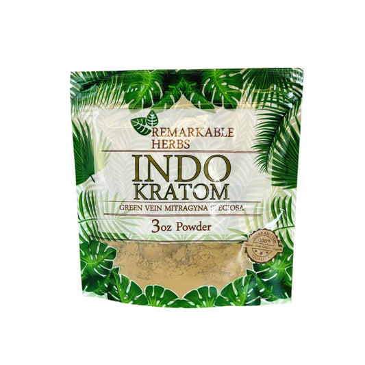Remarkable Herbs Kratom Powder 3OZ Indo Green