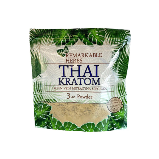 Remarkable Herbs Kratom Powder 3OZ Thai Green