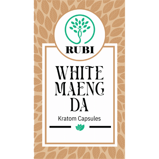 Rubi Kratom Capsules White Maeng Da