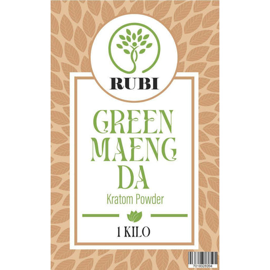 Rubi Kratom Powder 1KG Maeng Da Green