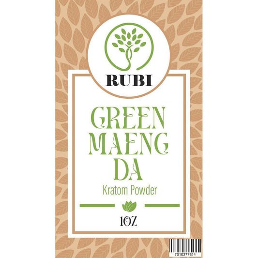 Rubi Kratom Powder 1OZ Green Maeng Da