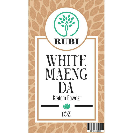 Rubi Kratom Powder 1OZ Maeng Da White