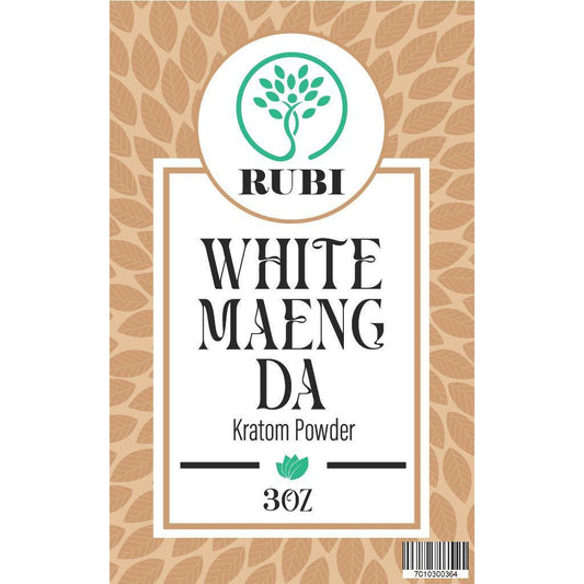 Rubi Kratom Powder 3OZ Maeng Da White