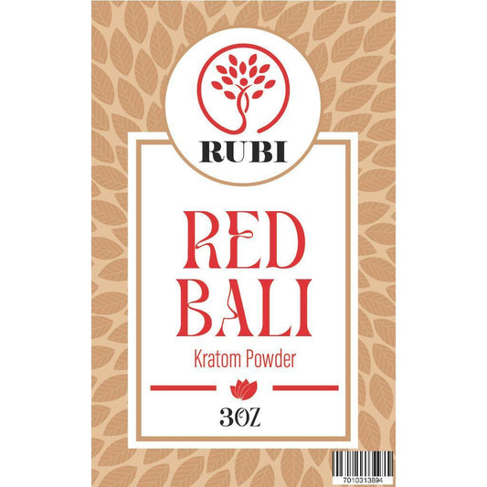Rubi Kratom Powder 3OZ Red Bali