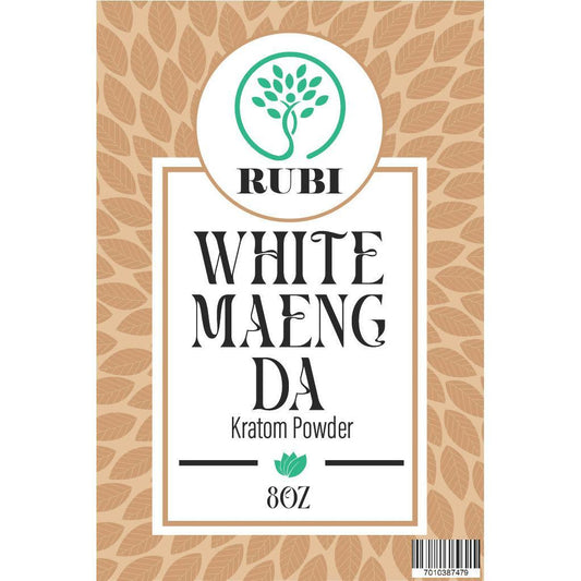 Rubi Kratom Powder 8OZ Maeng Da White