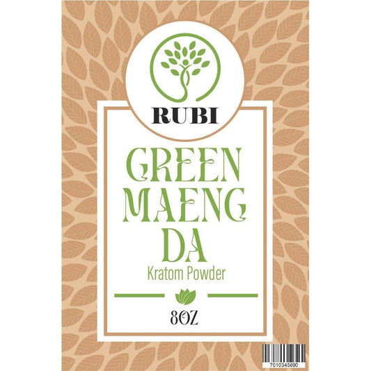 Rubi Kratom Powder 8oz Maeng Da Green