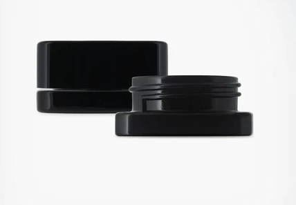 Jar 9ML Square Black Gloss 360ct Case