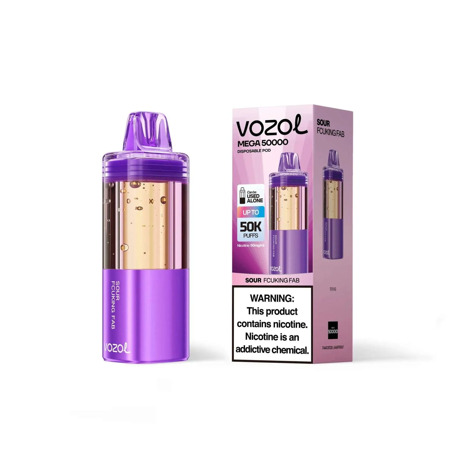 Vozol Mega 50k Disposable Vape Pod 10ct Box