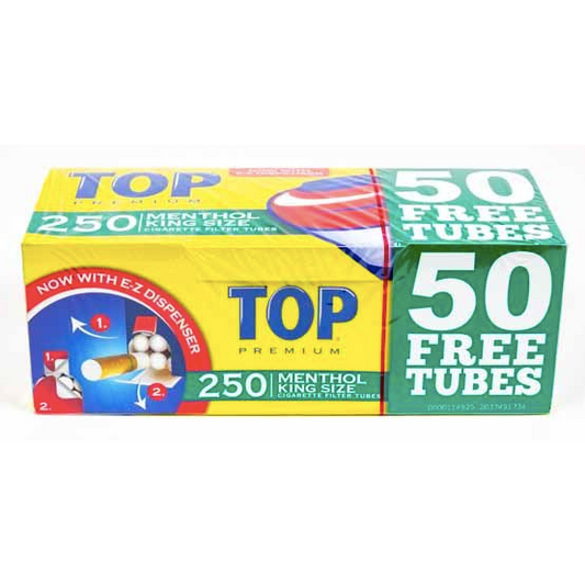 TOP Tubes 250CT Menthol Kings 4CT Pack