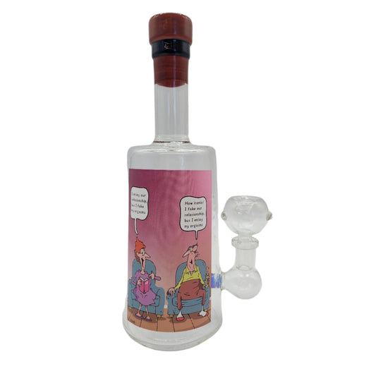 Waterpipe 9.5" Cartoon Couple