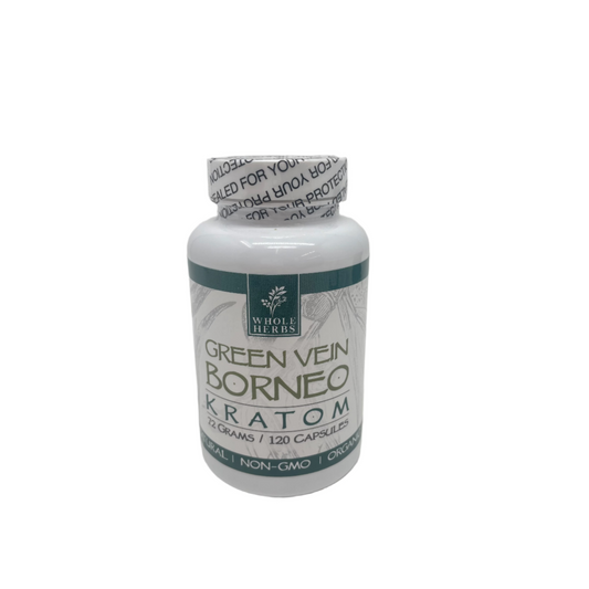 Whole Herbs Kratom Caps 120CT Borneo Green