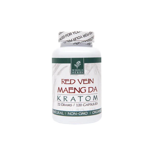 Whole Herbs Kratom Caps 120CT Maeng Da Red