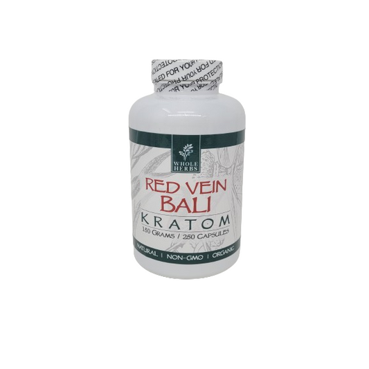 Whole Herbs Kratom Caps 250CT Bali Red